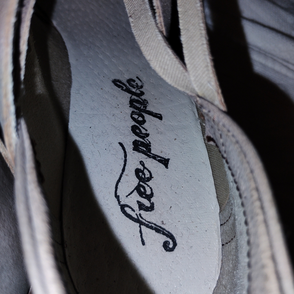 Free People Beige Leather Suede Ankle Boots - Picture 4 of 7